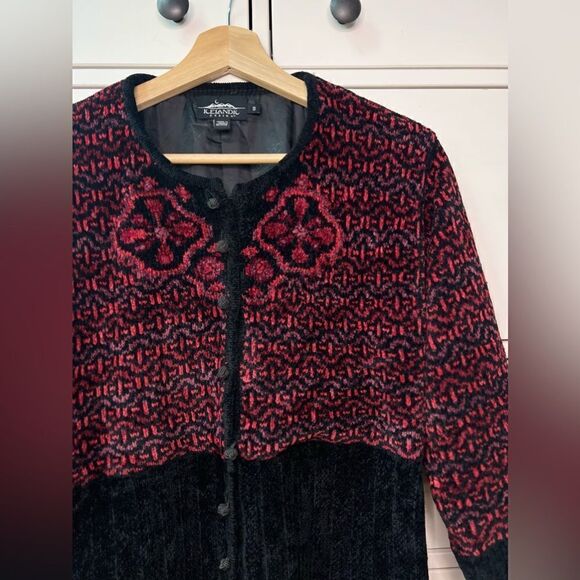 Icelandic Design‎ Sweater Jacket blouse blazer Blend Nordic Lined Size S vintage - Picture 12 of 17